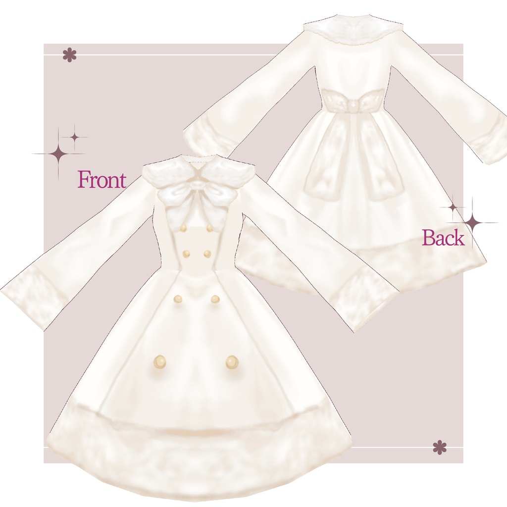 【Vroid】ファーコート