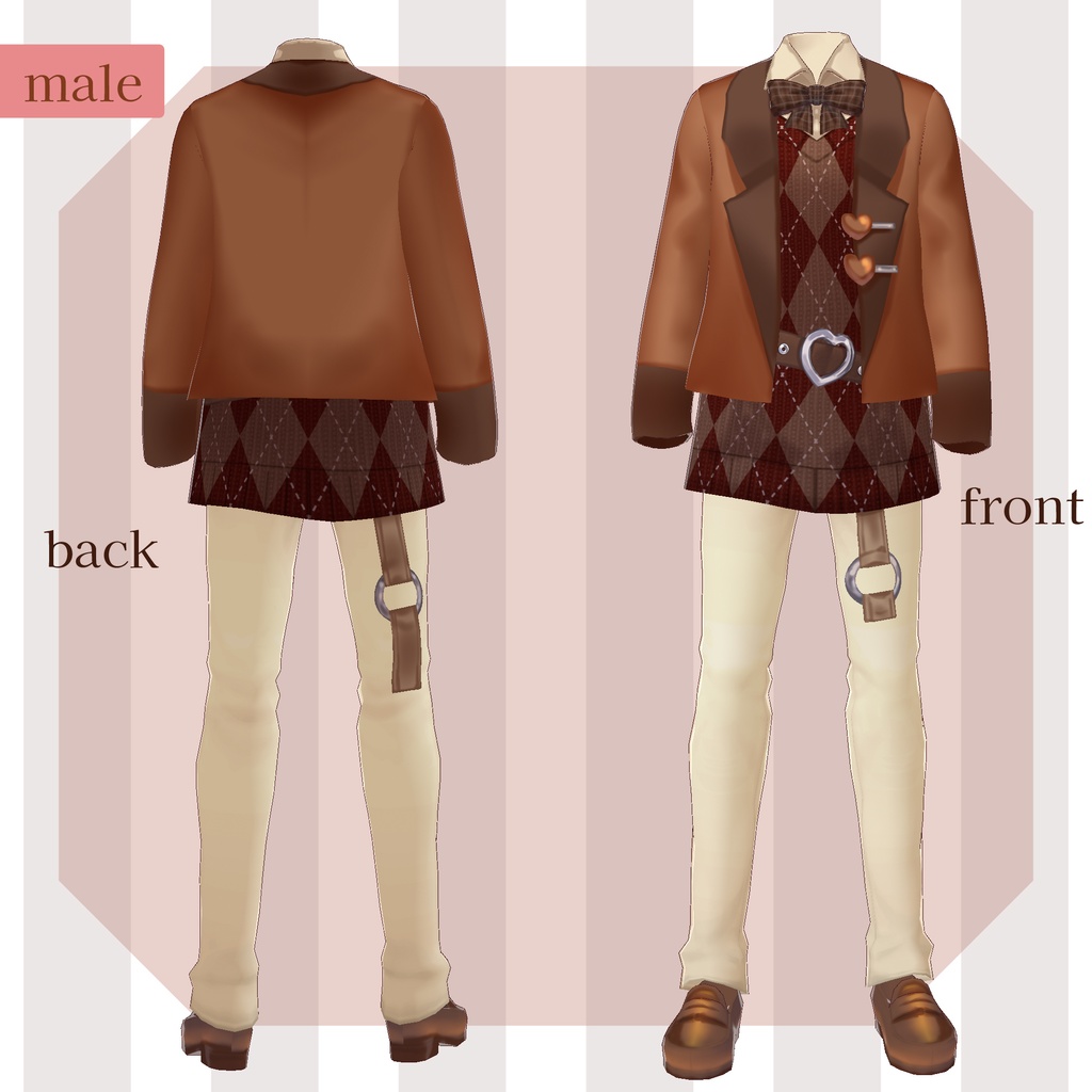 【Vroid】プレッピーバレンタイン