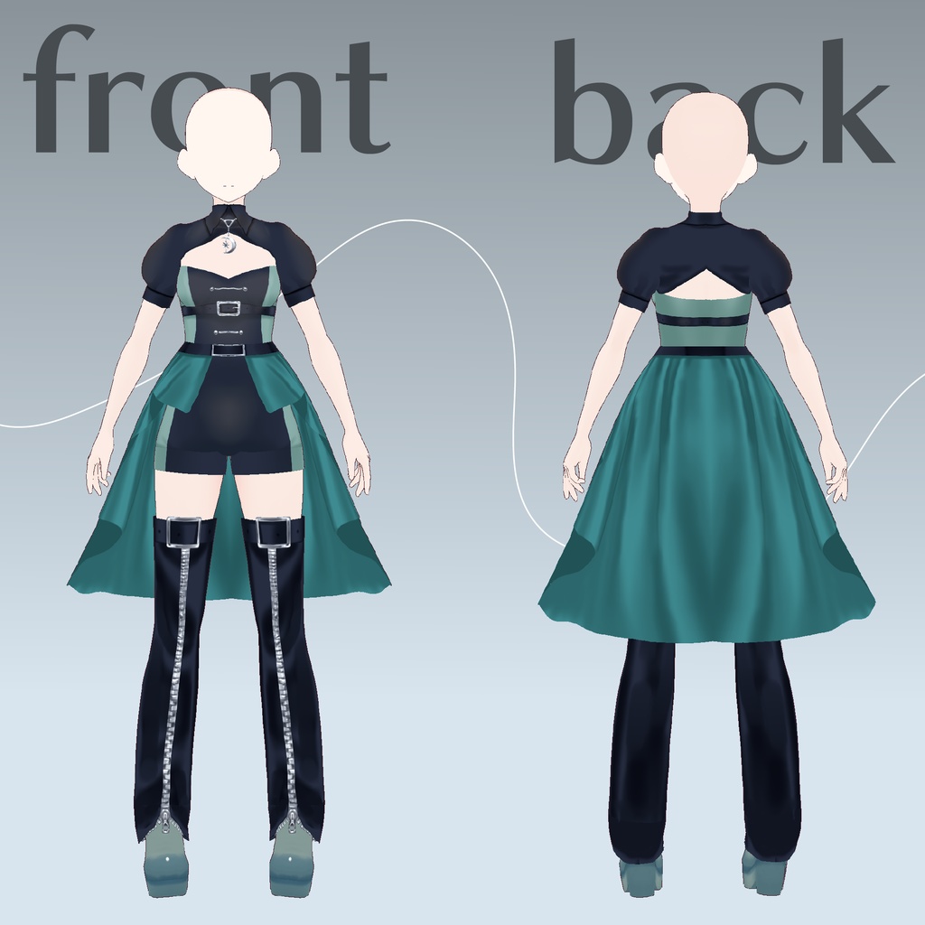 【vroid】ダンサブルアイドル衣装