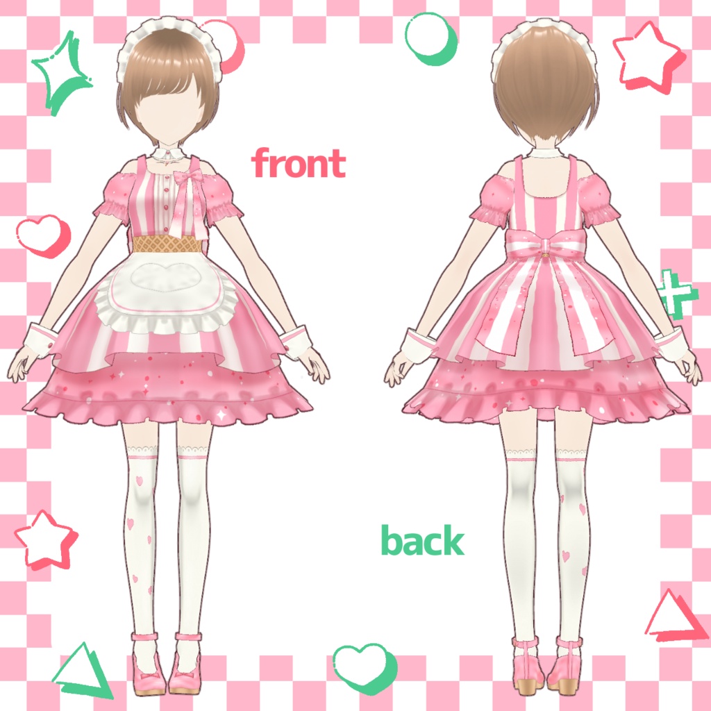 【vroid】アイスクリームダイナー