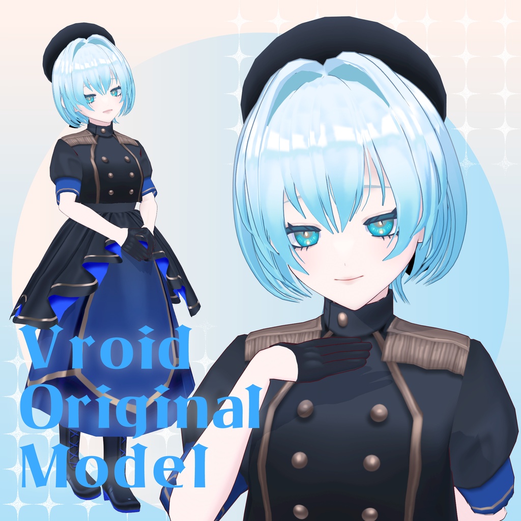 【1点もの】オリジナル３Dモデル「ミリロリちゃん」【vroid】