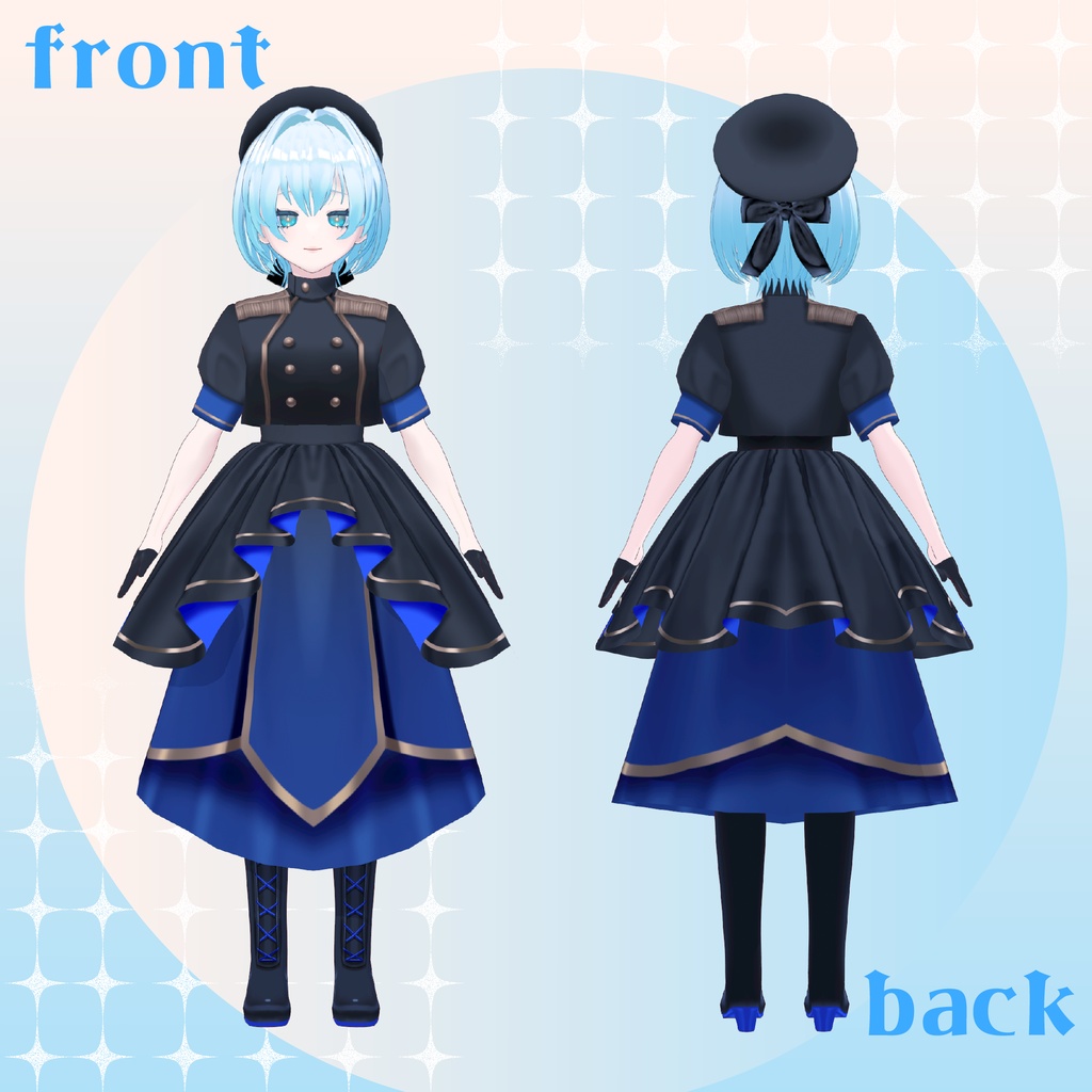 【1点もの】オリジナル3Dモデル「ミリロリちゃん」【vroid】