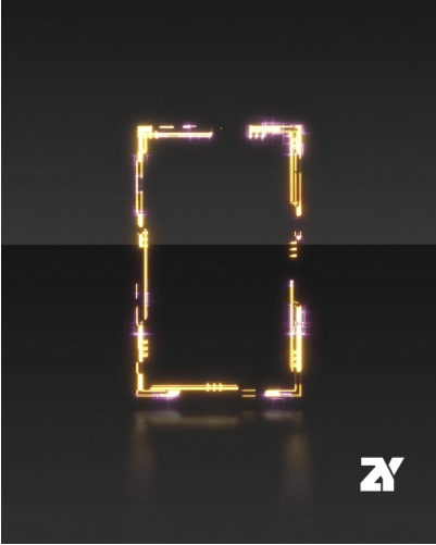 電流テクスチャーカード光エフェクト