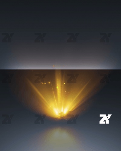 宝箱開封エフェクト_金色リボン