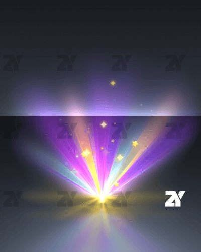 宝箱開封エフェクト_カラフルカートゥーン