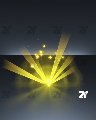 宝箱開封エフェクト_幻想的な金色