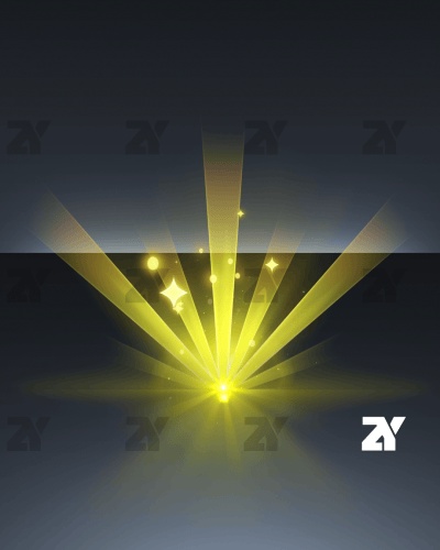 宝箱開封エフェクト_幻想的な金色