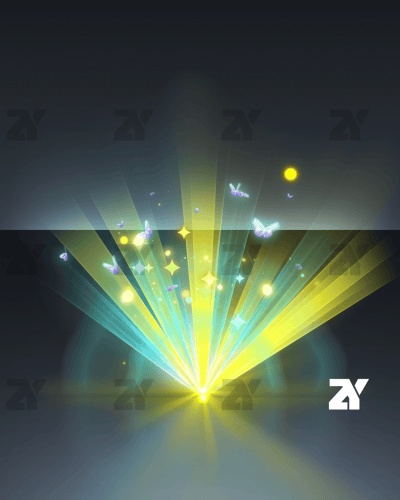 宝箱開封エフェクト_蝶の舞