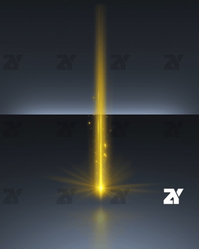 宝箱開封エフェクト_縦光コイン