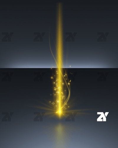 宝箱開封エフェクト_縦光リボン