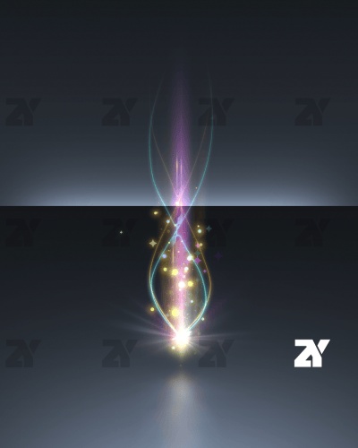 宝箱開封エフェクト_縦光カラフル