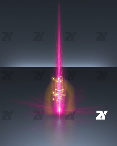 宝箱開封エフェクト_縦光レッド