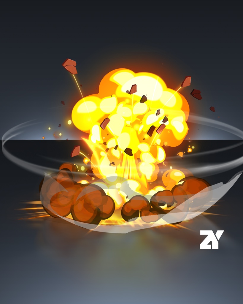 爆発エフェクト_爆弾爆発14
