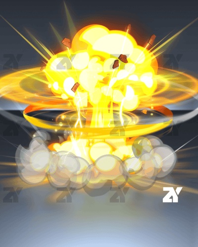 爆発エフェクト_爆弾爆発15