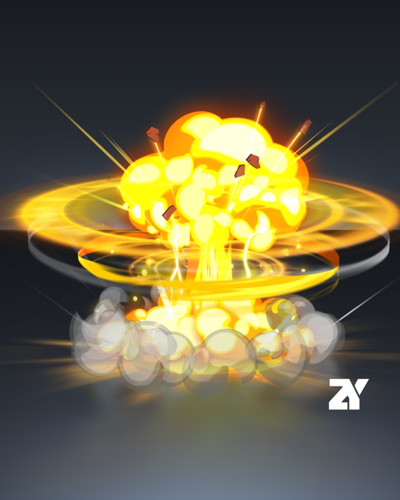 爆発エフェクト_爆弾爆発15