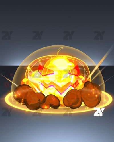 爆発エフェクトハロウィンカボチャ