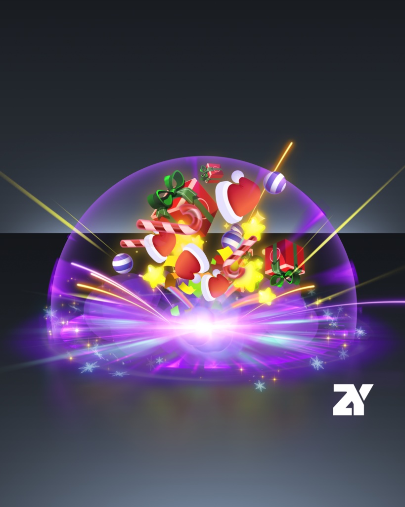 爆発エフェクト_クリスマスプレゼント