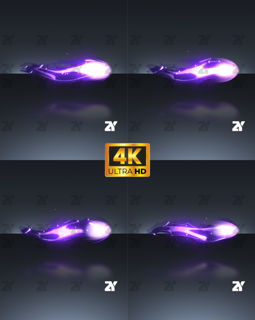 トレイルエフェクト_紫炎飛弾