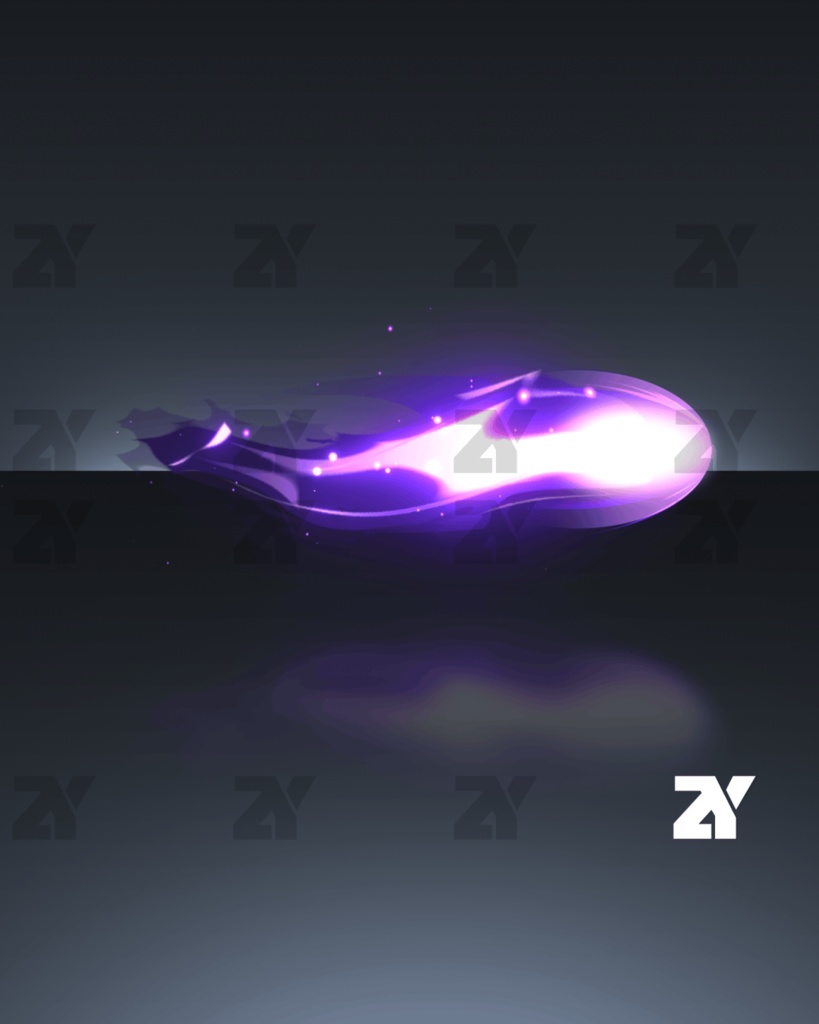 トレイルエフェクト_紫炎飛弾