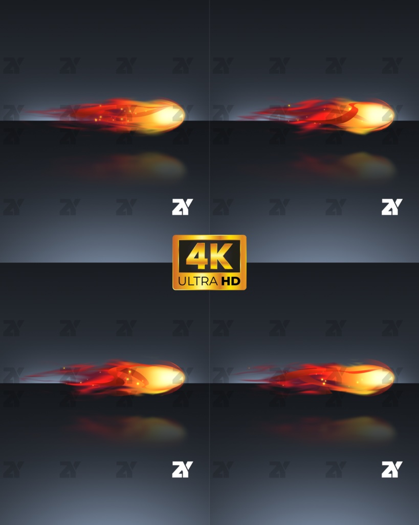 トレイルエフェクト_炎飛弾