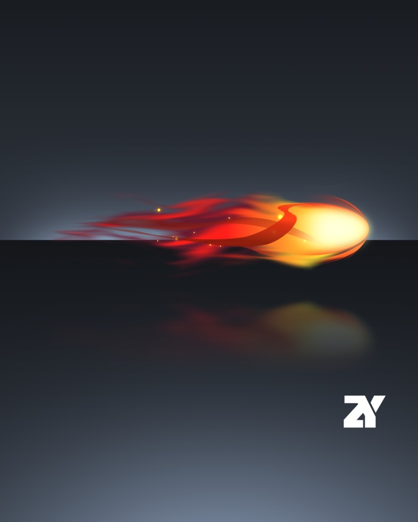 トレイルエフェクト_炎飛弾