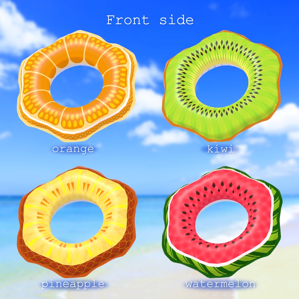 【VRChat】6角デザイン浮き輪 Hexagonal Design Floats