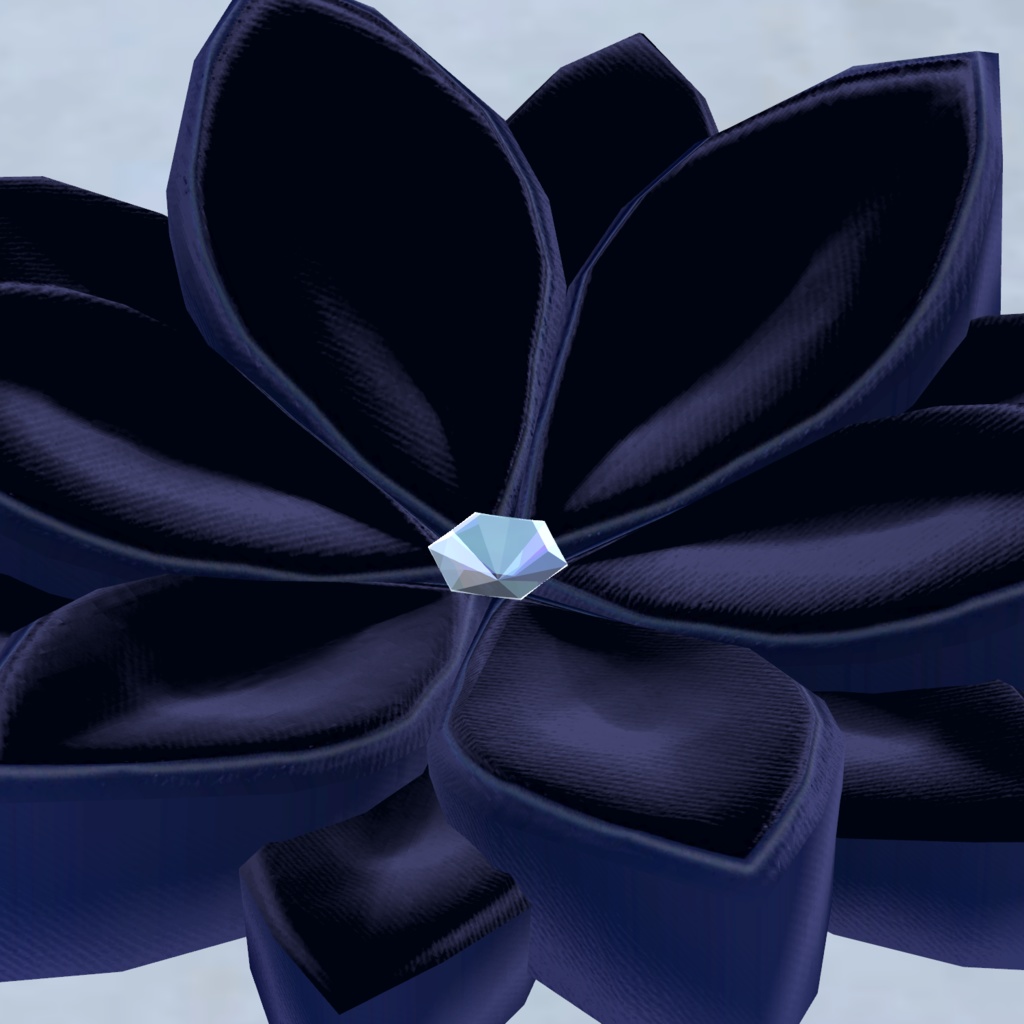 【3Dモデル】モダンつまみ細工アクセサリー Modern Tsumami Kanzashi