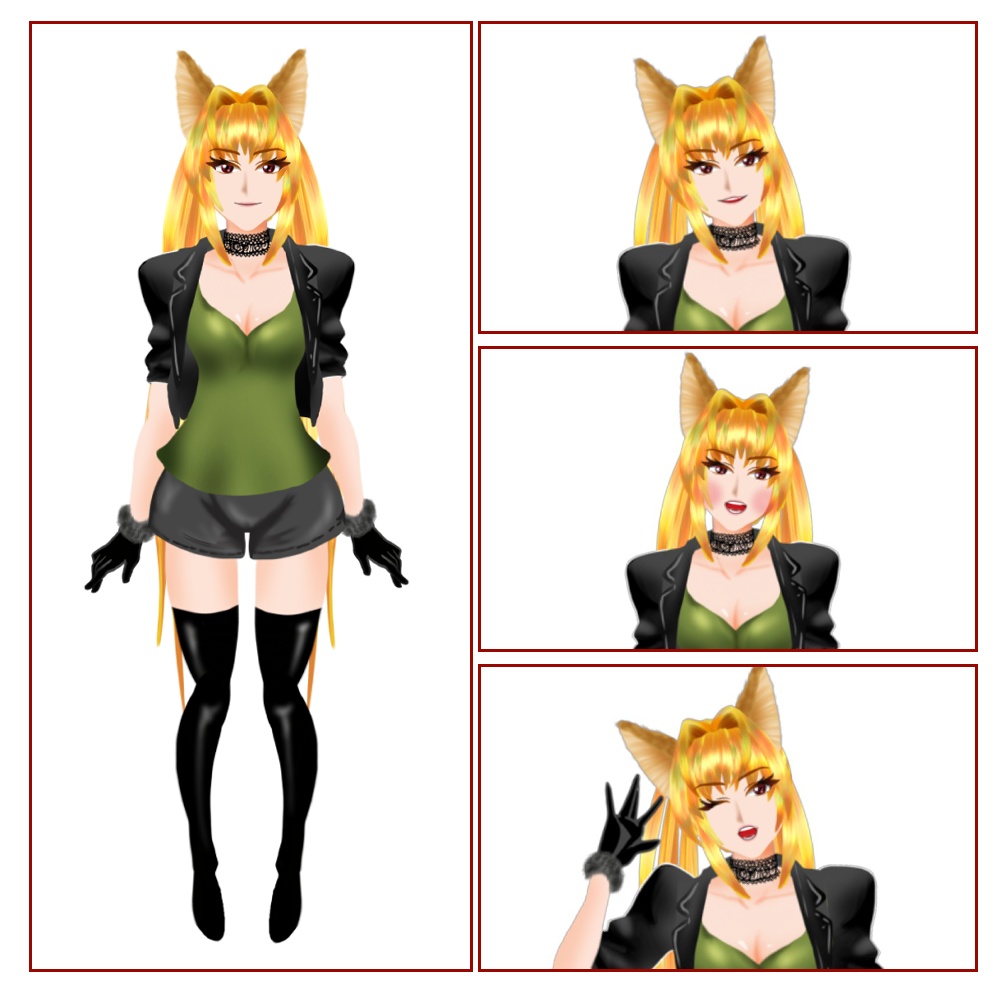 【Live2Dモデル:無償】貴常ビビ_facerig対応