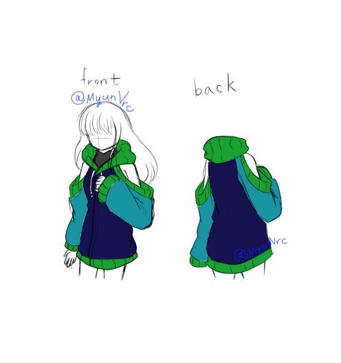 [シャオン専用服]フードジップアップ