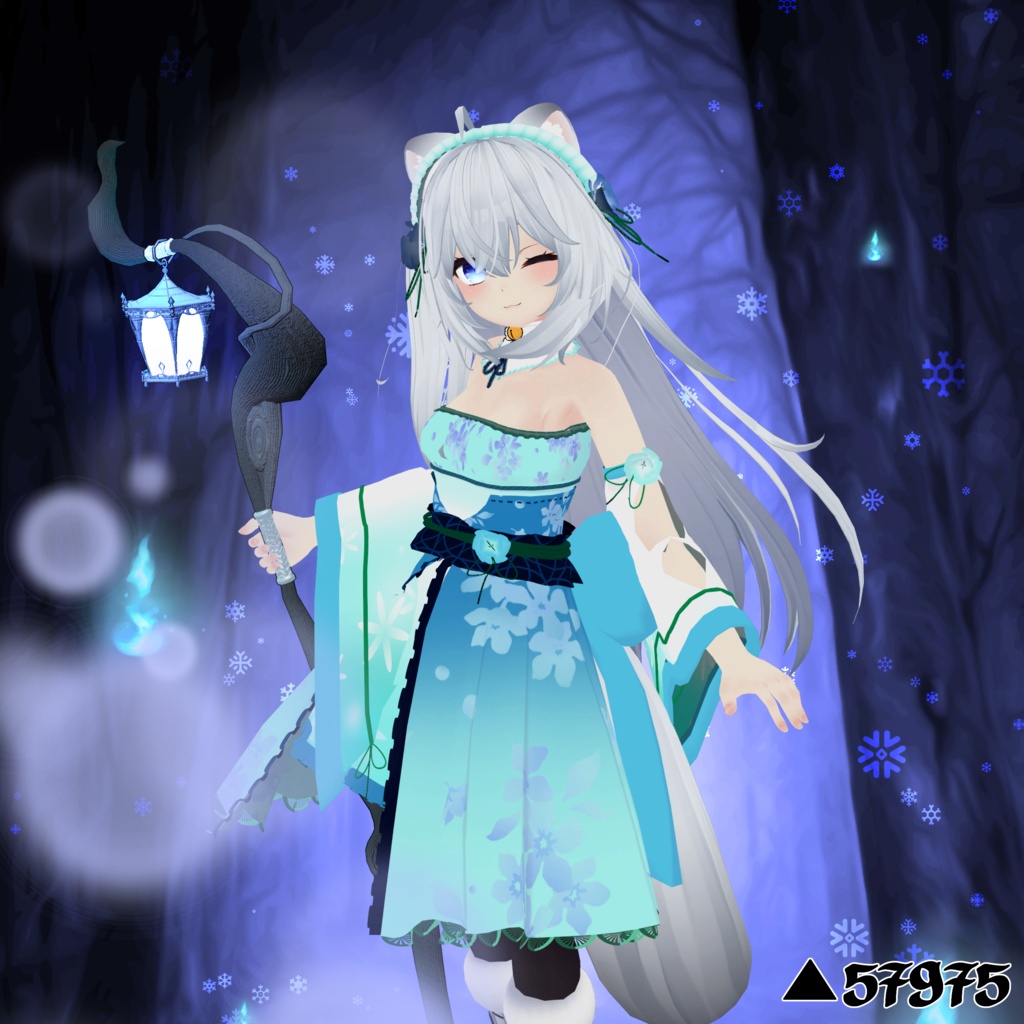 「狐雪専用服」ファンタジーメイド服