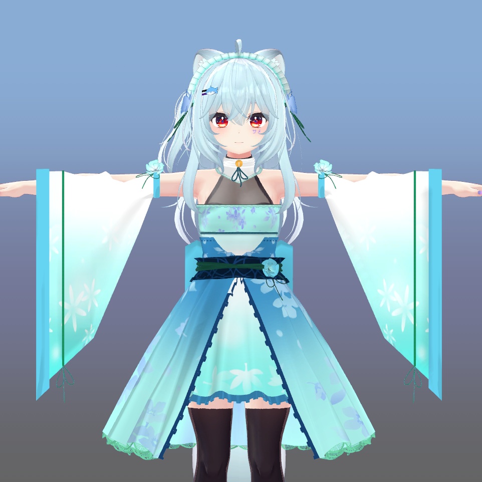 「狐雪専用服」ファンタジーメイド服