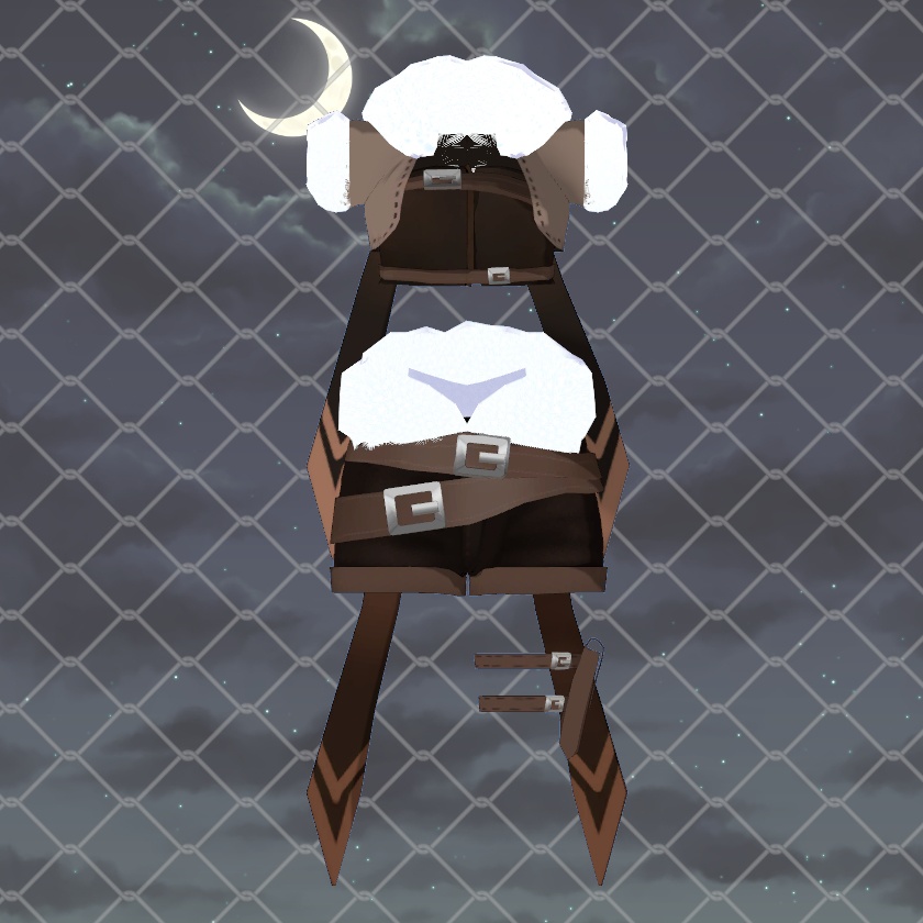 「狐雪専用服」冬ハンター衣装