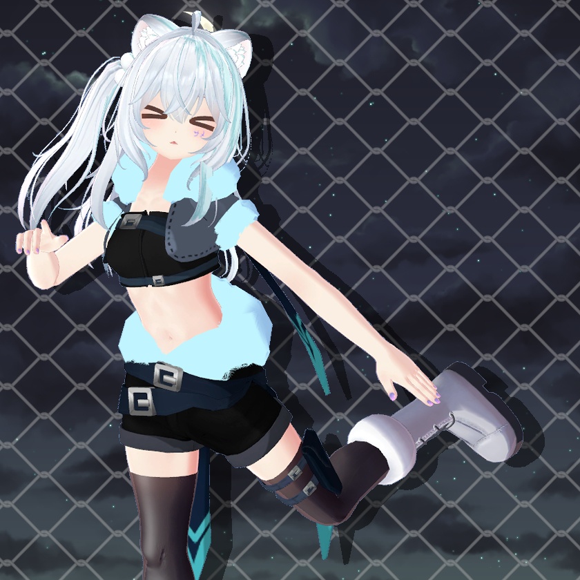 「狐雪専用服」冬ハンター衣装