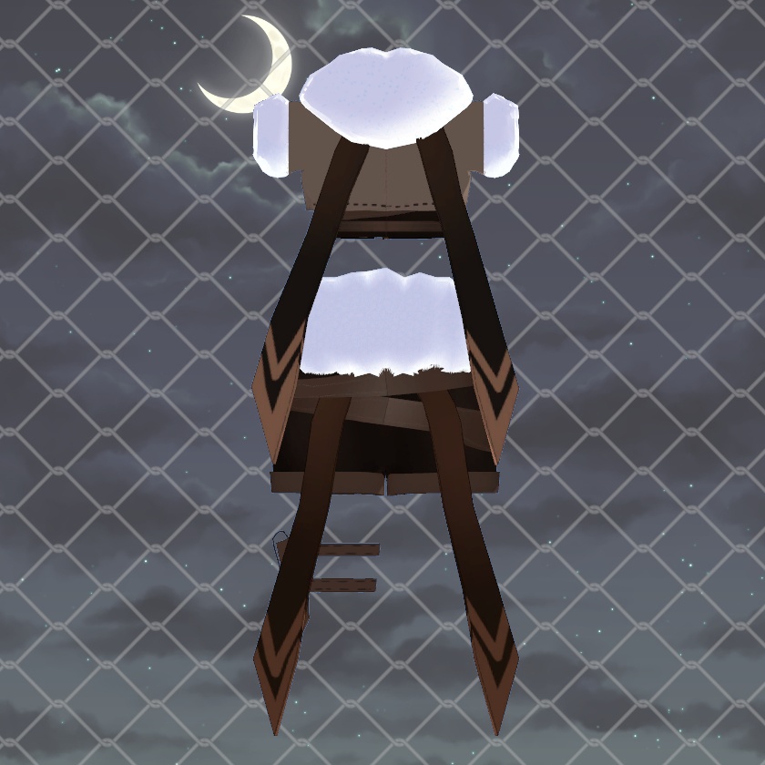 「狐雪専用服」冬ハンター衣装