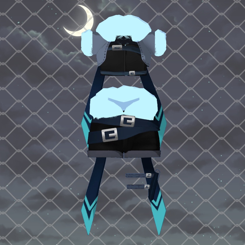 「狐雪専用服」冬ハンター衣装