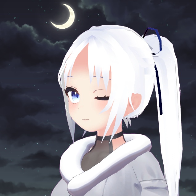 「狐雪専用服」サメ仮面ヘアセット