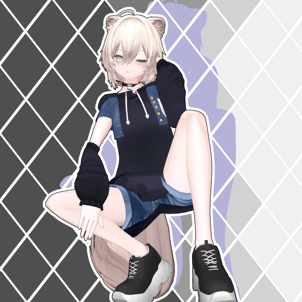 デニムジャケットコーディ