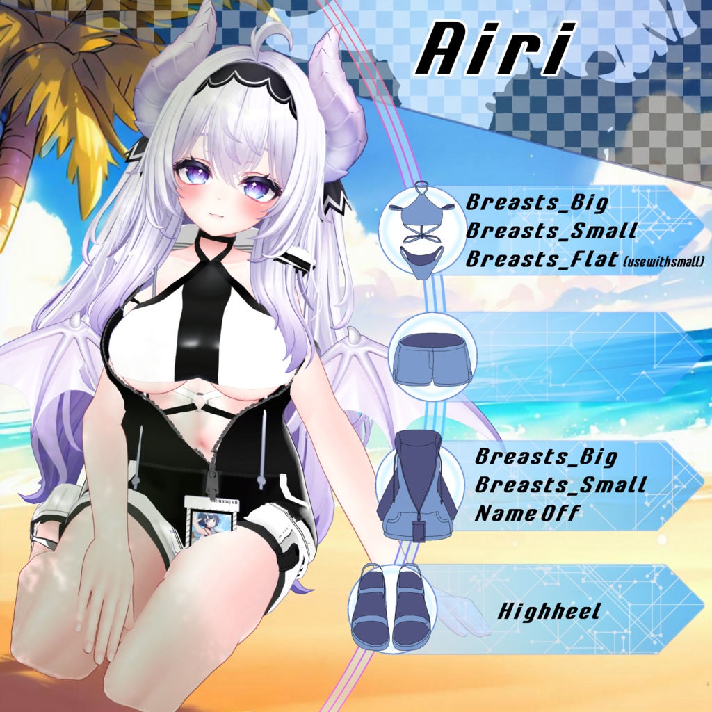 水着フードジップアップ