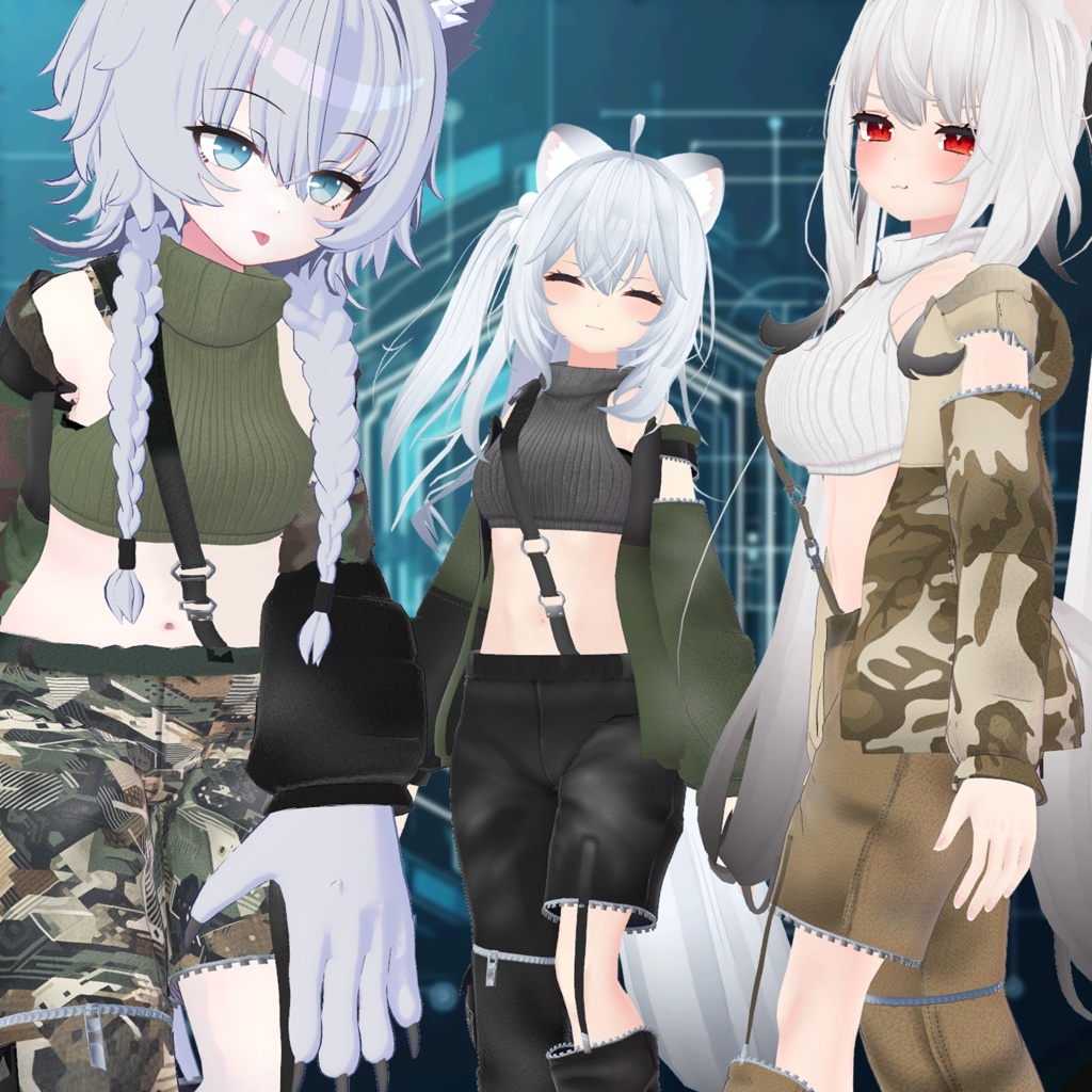 ブレースパンツコーデ