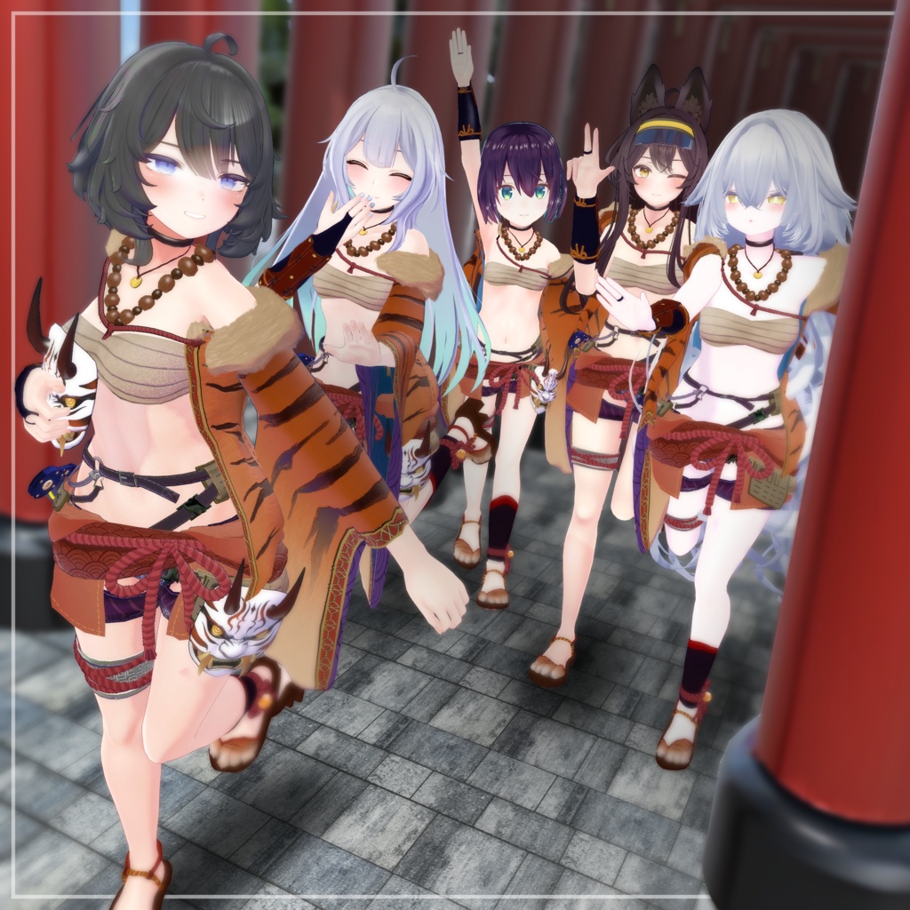 【オリジナル3Dモデル】鬼煌舞装 / kikoubusou