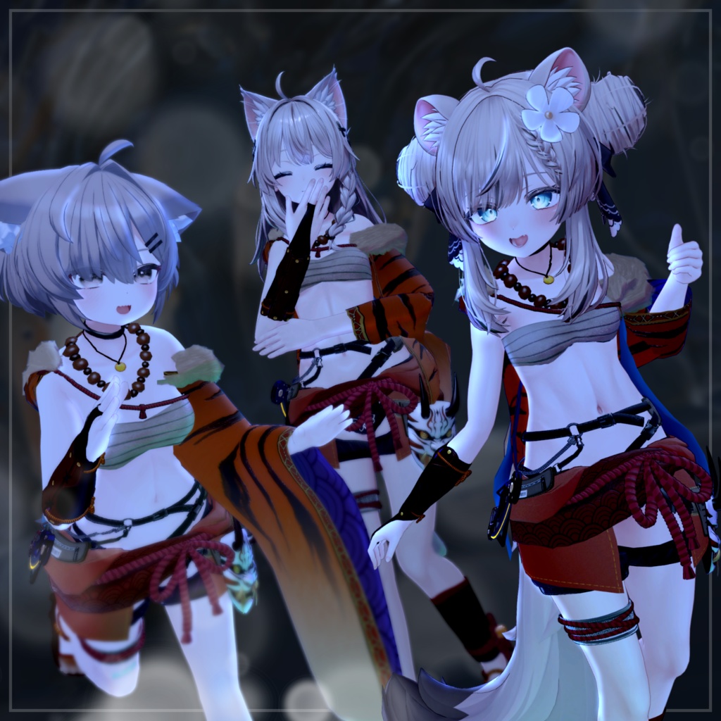 【オリジナル3Dモデル】鬼煌舞装 / kikoubusou