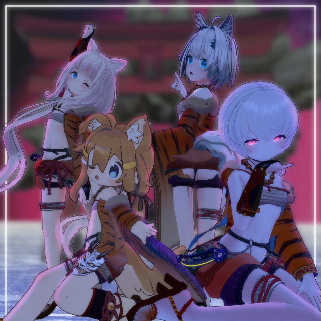 【オリジナル3Dモデル】鬼煌舞装 / kikoubusou