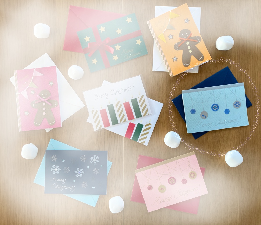 KAMFER屋さんのクリスマスカード オーナメント・ブルー
