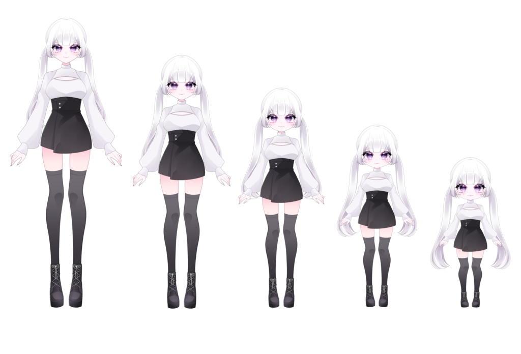 カスタム可能なVtuberモデル Girl 汎用モデル VBridger対応可