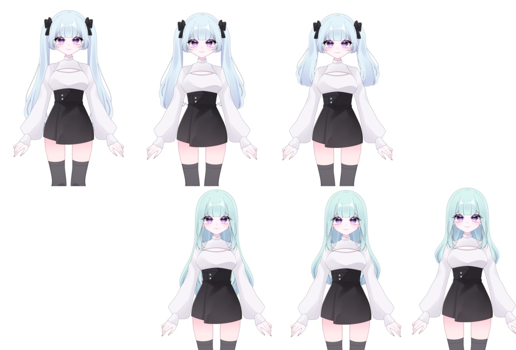 カスタム可能なVtuberモデル Girl 汎用モデル VBridger対応可