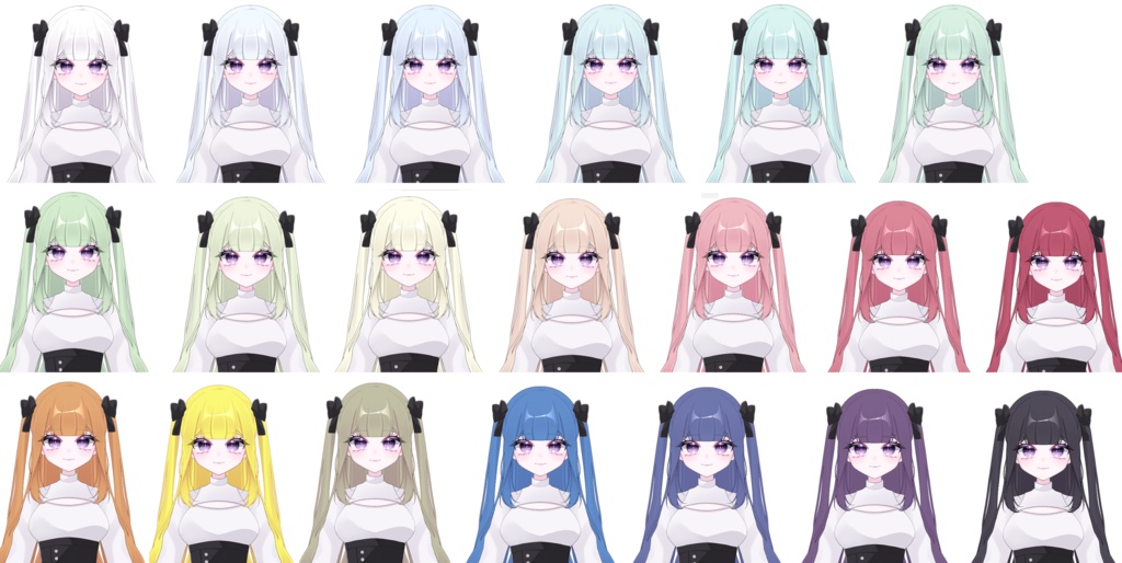 カスタム可能なVtuberモデル Girl 汎用モデル VBridger対応可