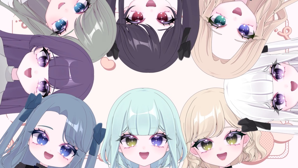 カスタム可能なVtuberモデル Girl 汎用モデル VBridger対応可