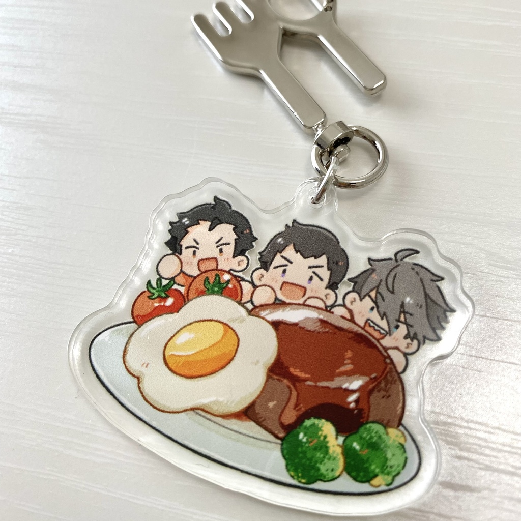 FRAME ハンバーグ食べよう！アクリルキーホルダー