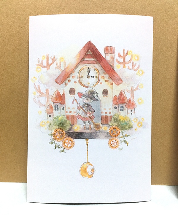 ポストカード「時計のこびと」