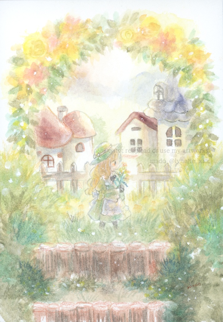 原画「階段の先」